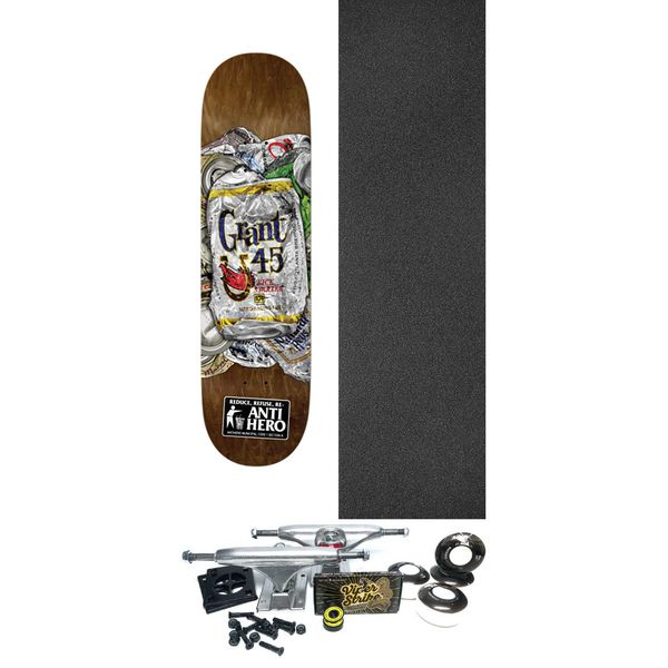 Anti Hero Skateboards Grant Taylor Refuse Skateboard Deck - 8.4" x 32" - Complete Skateboard Bundle